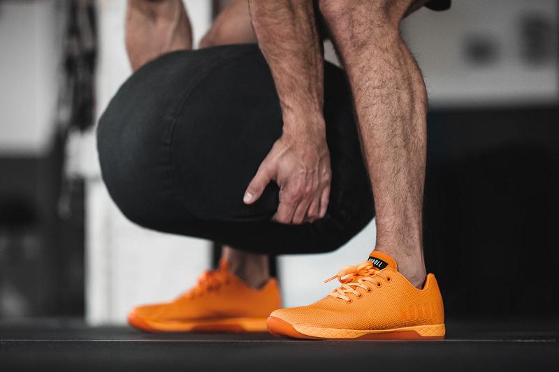 Orange Nobull Neon Orange Men's Trainers | CA F1466D